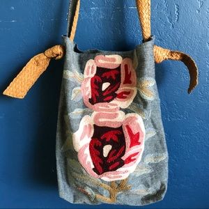 Jasper and Jeera Anthropolgie Denim Embroidered